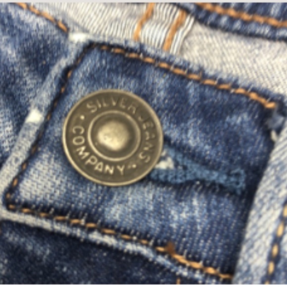 NWT VINTAGE SILVER ISBISTER HIGH-RISE SLIM  JEANS 24x27 ⭐️ - Picture 4 of 12